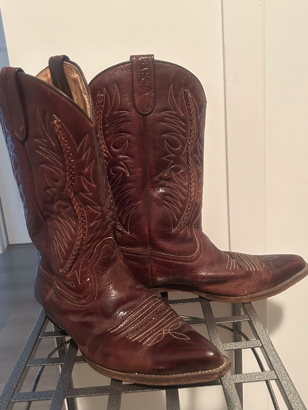 SANCHO Mens Leather Cowboy Boots Made in Spain